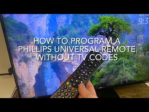 How to Program Philips Universal Remote without TV codes