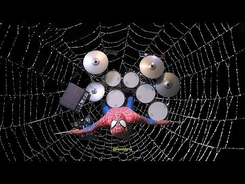 Spider-Man Drumming to Theme Song