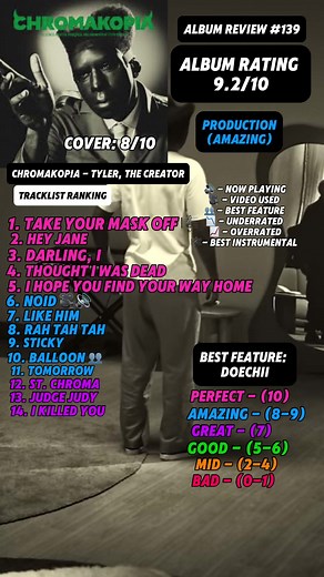 CHROMAKOPIA Album Review by Tyler, The Creator