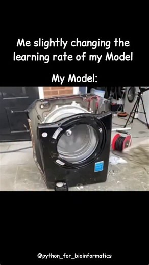 Ashish Singh on Instagram: "Slight change… and the model blasted like it was waiting for an excuse #bioinformatics #biotechnology #machinelearning #DeepLearning #AI #artificialintelligence #python"