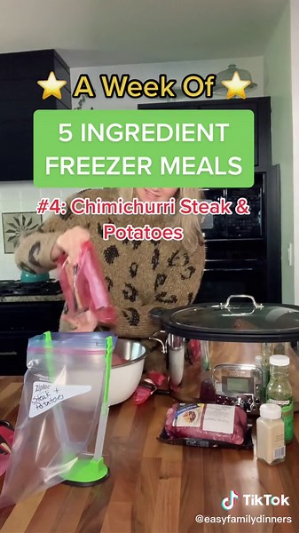 Chimichurri Steak & Potatoes: Easy Freezer Meal Recipe