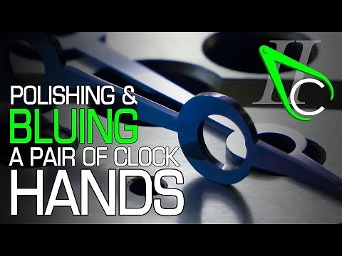 Polishing and Bluing a Pair of Clock Hands