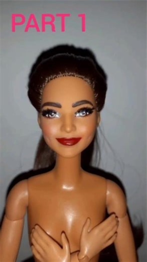 Barbie reroot and repaint - PART 1 #barbie #barbiedoll #dollrepaint