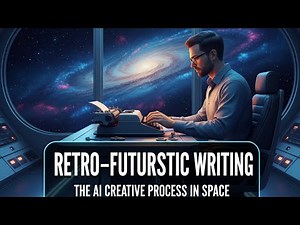 prompt: Retro-Futuristic Writing | The AI Creative Process in Space