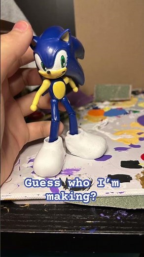 Guess what custom sonic figure I’m making! #sonicthehedgehog