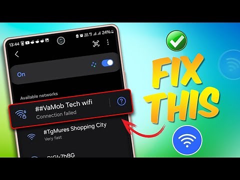 Fix Wi-Fi Connection Failed on Samsung Phone | Connection failed WIFI