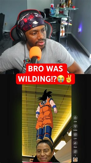 Goku Pulled The MJ Technique!? #goku #dennismain #funny #shorts