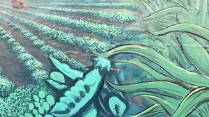 Local artist Thomas Sutley discusses a mural he worked on in downtown Chehalis outside National Frozen Foods. It was part of an ongoing campaign by Experience Chehalis that has resulted in murals throughout the city. Video by Jared Wenzelburger for The Chronicle. | The Chronicle