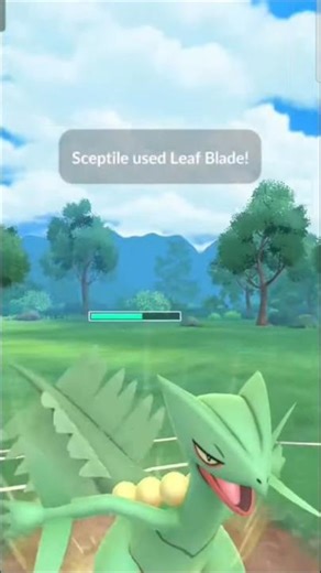 sceptile vs all 3 😱🔥#viralshort #pokemongo