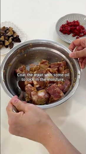 Chinese Steamed Pork Ribs with Mushrooms Recipe | Tender Steamed Pork Ribs #shorts