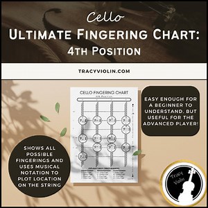 Ultimate Cello Fingering Chart - 4th Position