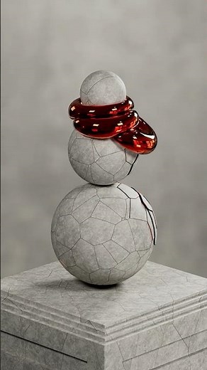 0% vs 100% Soft Torus simulation physics in 3d