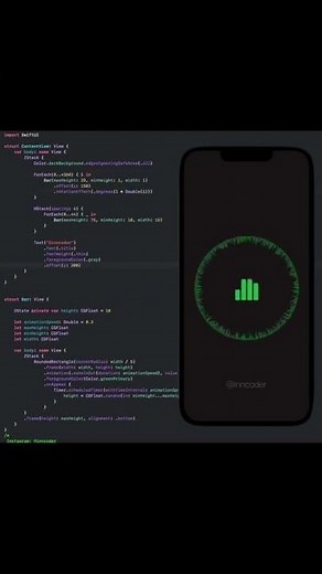Sound visualizer made with SwiftUI