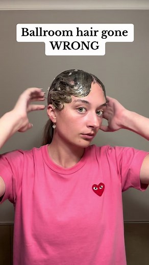I tried using knox gelatin instead of gel… #ballroomhair #ballroomdance #artisticswimminghair #hairstyle #hairtok #fail #crazyhair #hairfail #ballroom #trending #trend #viral #viralvideo #fyp #fypシ゚viral #foryou #foryoupage #knox #gel #asmr #asmrsounds #asmrvideo
