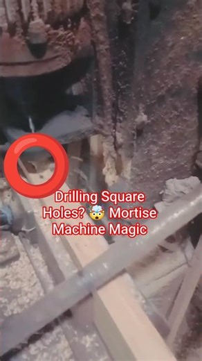 Drilling Square Holes? Mortise Machine Magic #woodworking #shorts #tools