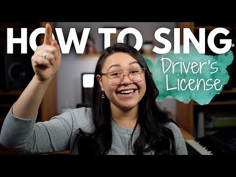 How to Sing Driver's License | Singing Tutorial