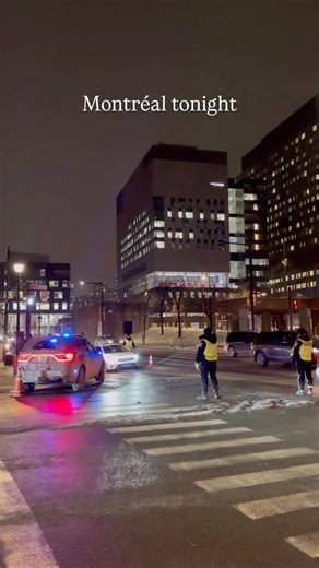 Mtl.514image | Montreal Content Creator on Instagram: "Huge traffic and heavy police presence ahead of tonight’s New Year celebrations in Montreal #montréal"