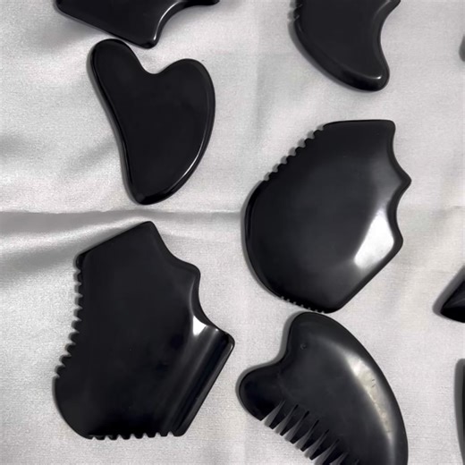 Body Gua Sha Bian Stone Massager Anti Cellulite Bian Stone Guasha Therapy Face Sculpting Tool Bian Stone Gua Sha Custom Logo