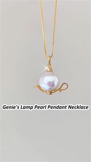Got a wish? It’s listening🧞‍♂️Your magical pearl necklace