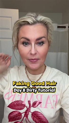 😳I promise I will wash it tonight after church, but until then, this quick tutorial makes it look put together! #hairstyle #hairtutorial #easyhairstyles #easyhairtutorials #hairtok