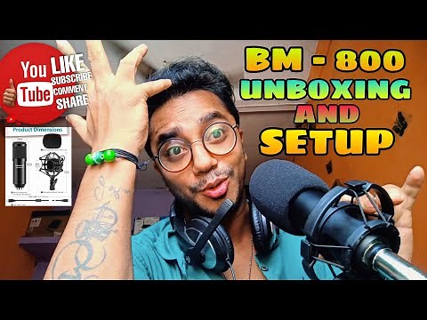 BM 800 Condenser Microphone Setup - Full Review (Unboxing, Setup, Audio Tests) - John Rambo Yt