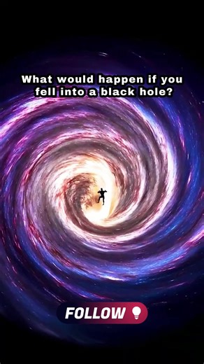 What happens if you fall into a Black Hole? 🌀 Gravity stretches every atom in your body… 🍝 Welcome to Spaghettification! Ever wondered what it feels like to fall into a black hole? 🕳️ The powerful gravity doesn’t just pull you in—it stretches every atom of your body until you look like… spaghetti! 🍝✨ Scientists call this process Spaghettification—one of the strangest and scariest fates in the universe. 🌌🚀 #space #universe #galaxy #viral #astro #milkyway #science #cosmos #celestial #telesco