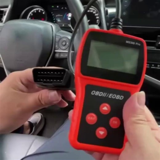 OBD2 Scanner Code Reader Battery Tester Car Auto Diagnostic Tool with Full OBD II Functions Engine Fault Code Reader CAN Scan Tool with LCD Display Sc