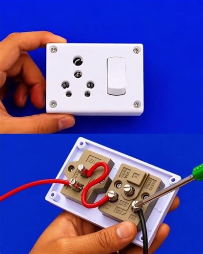 ⚡ 1 Switch 1 Socket Wiring Connection | Easy Electrical Wiring #Shorts
