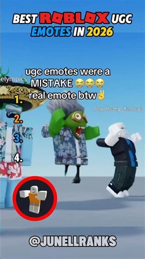 Best Roblox UGC Emotes in 2026 #roblox #ranking