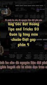 Quản lý tông môn chuẩn Vietgap phần 4 - Quỷ Cốc Bát Hoang #tipsandtricks #quycocbathoang