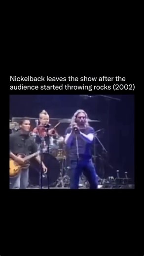 Something Alternative on Instagram: "Nickelback formed in the mid 1990s in Alberta Canada and steadily built their career through relentless touring and radio friendly rock anthems. By the early 2000s, they had broken into the mainstream with massive commercial success, becoming one of the most visible rock bands of the era. With that visibility came intense backlash, as their popularity made them an easy target for criticism and hostility. That tension boiled over in 2002 at the Ilha do Ermal f