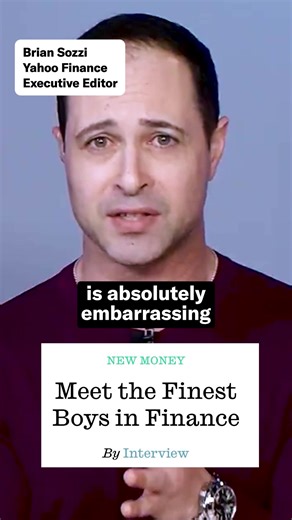 Interview Magazine's Finance Boys story is ''embarrassing'' for young Wall Street. 😤