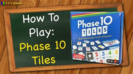 【Triple S Games】Phase 10 TILES How To Play.
