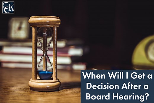 How Long After a Board (BVA) Hearing Will I Get a Decision? | CCK Law