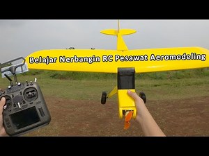 Belajar Menerbangkan RC Pesawat Aeromodeling Manual No FC No GYRO :D