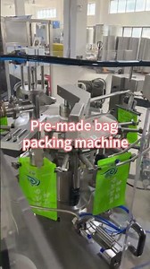 Pre made bag packing machine
