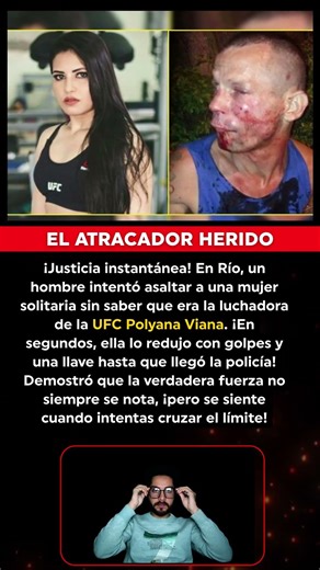 URGENTE: El ladrón que intentó robar a una luchadora de la UFC y terminó suplicando