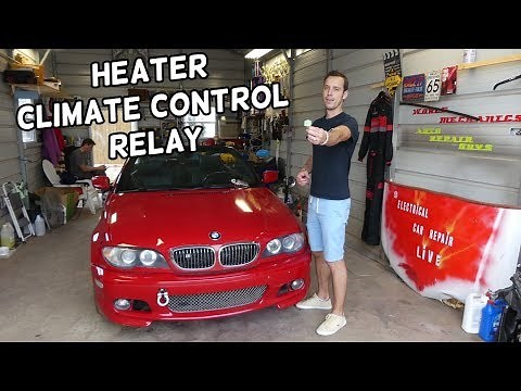 BMW E46 HEATER CLIMATE CONTROL RELAY LOCATION REPLACEMENT | HEATER NOT WORKING