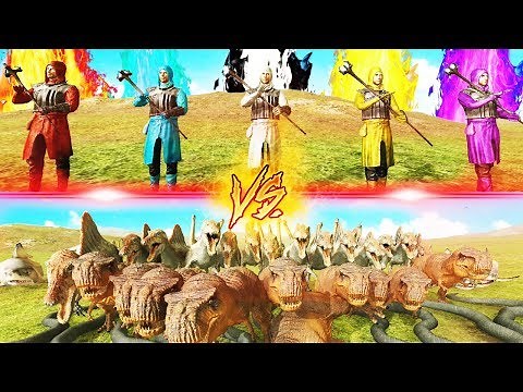 LA MAGIA VS LOS DINOSAURIOS | BEAST BATTLE SIMULATOR