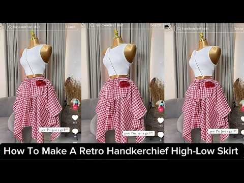 How to Draft & Sew a Retro Handkerchief Flare Skirt (Cascading Flounce Tutorial)