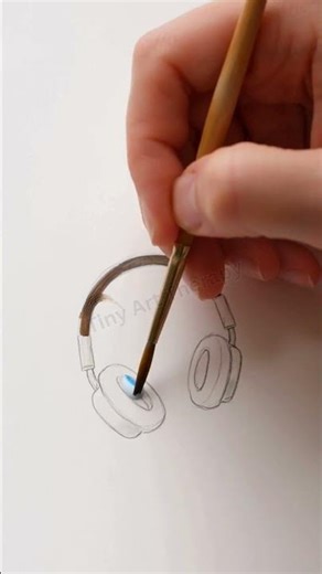 Tiny Headphones Painting 🎧 | Wait for the details…