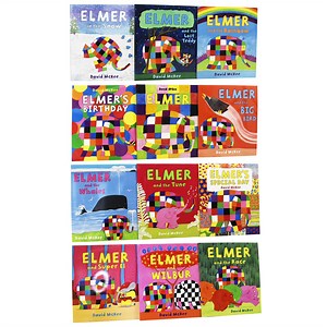 Elmer Picture 12 Books Collection by David McKee - Ages 5  - Paperback
