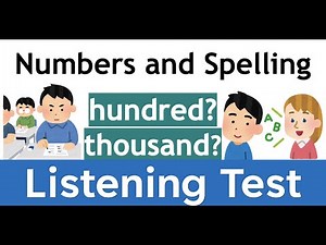 Can you spell? English Listening Test numbers Dictation Fun Easy A1 A2 Level Beginner英文數字測試