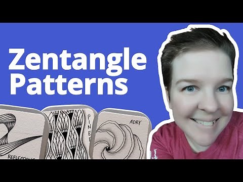 9 Easy Zentangle Patterns for Beginners - Freeform 1