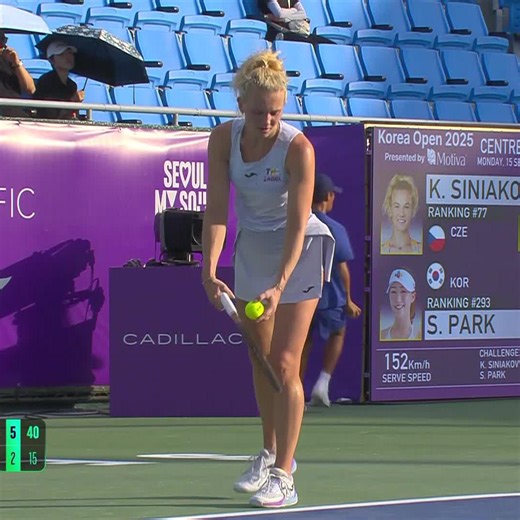 Relentless 👊 Siniakova Katerina is Round of 16 bound 💥 #KoreaOpen | WTA