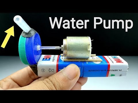 How To Make A Mini Water Pump At Home - Homemade Water Pump