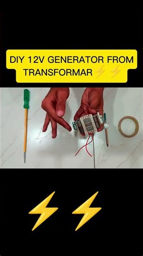Making Generator From Old Transformer 🤯 #shorts