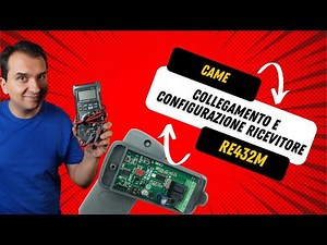 CAME RE432M Receiver and Top 432EE Remote Control - Configuration for Opening an Electric Lock