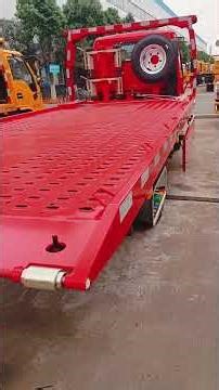 Isuzu 4x2 Flatbed wrecker truck for emergency roadside rescue operations #wreckertruck #towtruck