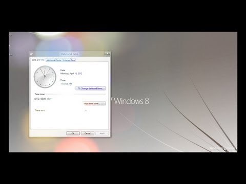 How to Change Time Display in Windows 8